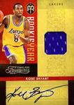 2009-10 Panini Timeless Treasures - Rookie Year Materials Laundry Tags Team Logo Signatures #4 Kobe Bryant AU, MEM, SN1