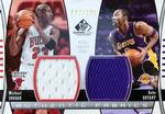 2004-05 SP Game Used - Authentic Fabrics Dual #AF2-JB Michael Jordan / Kobe Bryant MEM, SN100
