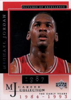 1998 Upper Deck Michael Jordan Career Collection #13 Michael Jordan/Pictures of Excellence 1987