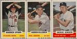 1960 Bazooka - Panels #19/20/21 Warren Spahn / Harmon Killebrew / Jackie Jensen
