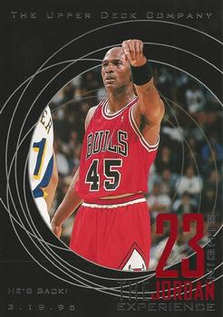 1996 Upper Deck 23 Nights: The Jordan Experience Jumbo #10 Michael Jordan