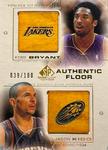 2000-01 SP Game Floor - Authentic Floor Combos Gold #C16 Kobe Bryant / Jason Kidd MEM, SN100