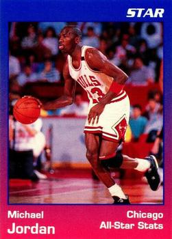 1991 Star Michael Jordan (Unlicensed) - Blue / Red Border #2 Michael Jordan - Playoff Stats