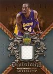 2007-08 Upper Deck Artifacts - Divisional Artifacts #DA-KB Kobe Bryant MEM, SN250 MEM: Game-Used Memorabilia