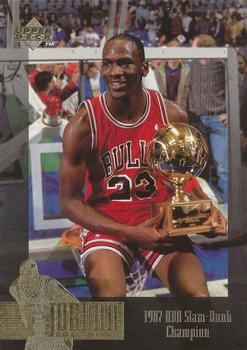 1995-96 Upper Deck The Jordan Collection Jumbo #JC5 1987 NBA Slam-Dunk Champion
