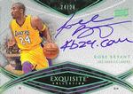 2008-09 Upper Deck Exquisite Collection - Inscriptions #SCRIPT-KB Kobe Bryant AU, SN24