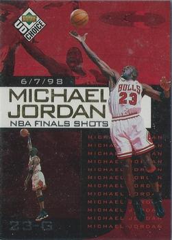 1998-99 UD Choice Preview - Michael Jordan NBA Finals Shots #3 Michael Jordan
