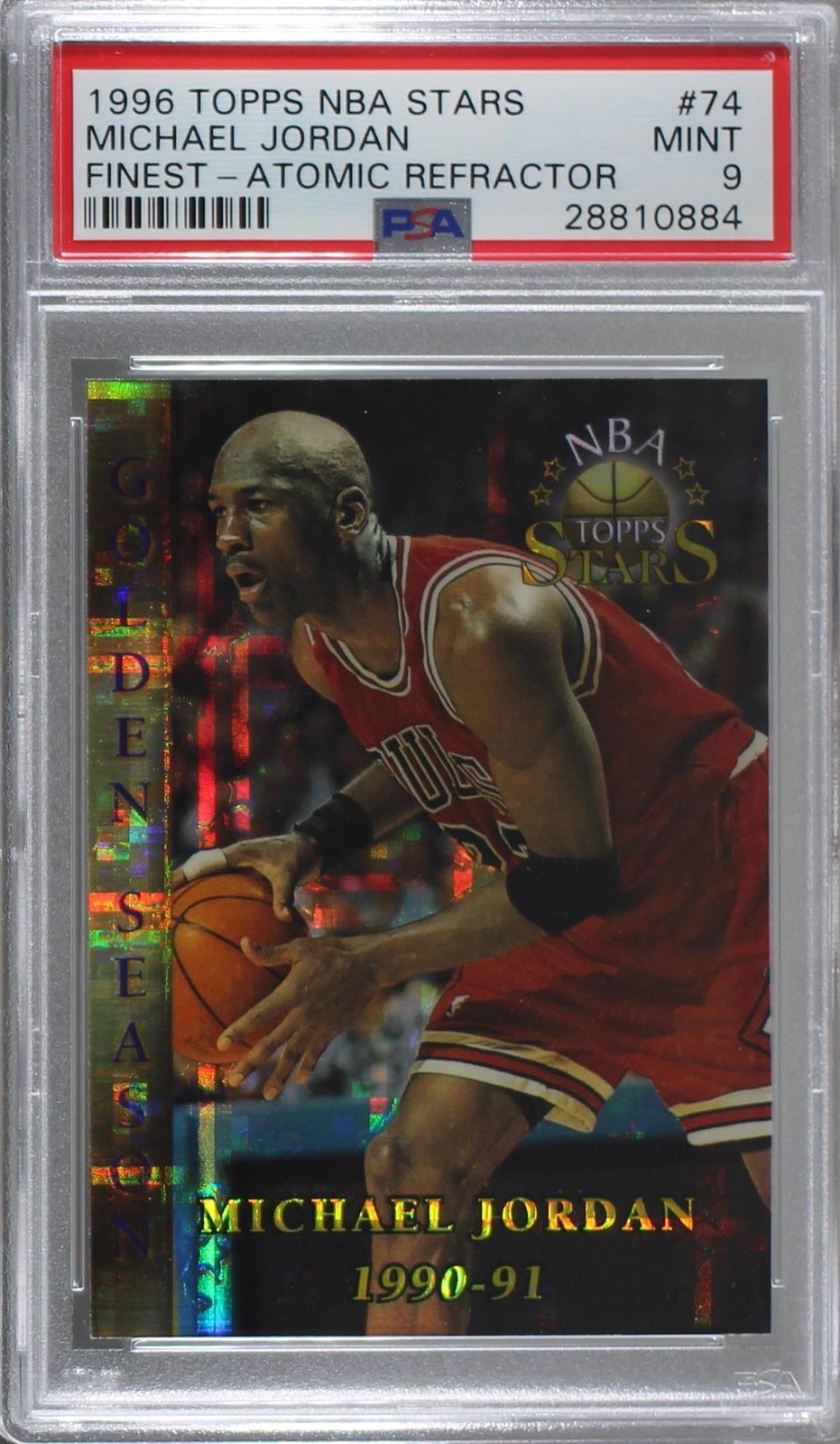 1996 Topps Stars Finest Atomic Refractor #74