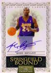 2010-11 Playoff National Treasures - Springfield Bound Signatures #1 Kobe Bryant AU, SN25, EXCH