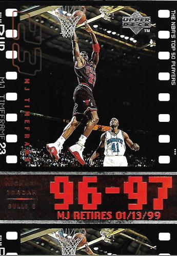 1999 Upper Deck Michael Jordan Retirement Set #12 Michael Jordan - 1996-97: The NBA's Top 50 Players