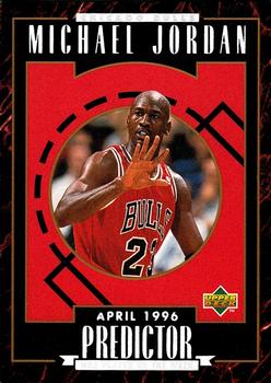 1995-96 Upper Deck - Predictors Exchange: Player of the Week #H5 Michael Jordan - April 1996