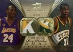2008-09 Upper Deck Premier - Rare Patch Dual #RP2-BD Kobe Bryant / Kevin Durant MEM, SN50