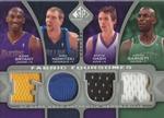 2009-10 SP Game Used - Fabric Foursome #F4-BNGN Kobe Bryant / Dirk Nowitzki / Kevin Garnett / Steve Nash MEM, SN199