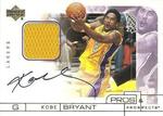 2001-02 Upper Deck Pros & Prospects - Game Jerseys Autographs #KB-A Kobe Bryant AU, MEM