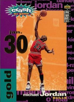 1995-96 Collector's Choice - You Crash the Game Gold: Assists/Rebounds #C1 Michael Jordan - VAR: 1/30/96 L