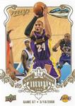 2008-09 Upper Deck MVP - Kobe Bryant MVP White #NNO Kobe Bryant Game 67