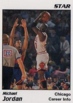1991 Star Michael Jordan (Unlicensed) - White Border, Black Text #4 Michael Jordan - Career Info
