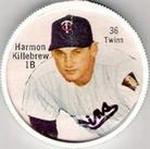 1962 Salada / Junket Coins #36 Harmon Killebrew VAR VAR: Horizontal