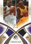 2005-06 SP Game Used - Authentic Fabrics Dual Gold #AF2-BO Kobe Bryant / Lamar Odom MEM, SN50