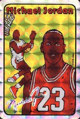 1985 Prism Jewel NBA Stickers #NNO Michael Jordan