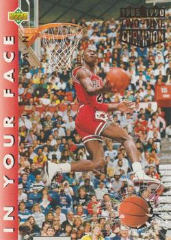 1992-93 Upper Deck #453 Michael Jordan - ERR: 1985, 1990 on front