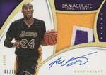 2014-15 Panini Immaculate Collection - Premium Autographs Patches Gold #1 Kobe Bryant AU, MEM, SN10