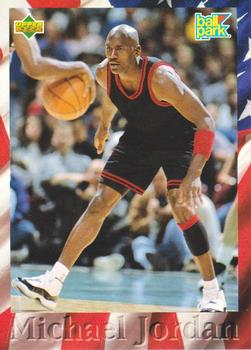1995-96 Upper Deck Ball Park Franks Michael Jordan #BP5 Michael Jordan - Defending