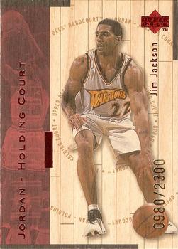 1998 Upper Deck Hardcourt - Jordan Holding Court Red #J9 Jim Jackson / Michael Jordan