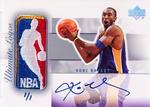 2003-04 Upper Deck Ultimate Collection - Signatures Logos #KB-L Kobe Bryant AU, MEM, SN1
