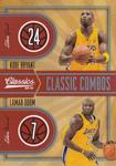 2009-10 Panini Classics - Classic Combos Platinum #1 Kobe Bryant / Lamar Odom SN25