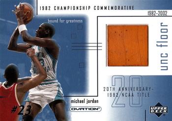 2001-02 Upper Deck Ovation - MJ UNC Memorabilia #MJF5 Michael Jordan - MEM: Game-used Floor