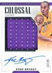 2017-18 Panini National Treasures - Colossal Jersey Autographs #CJA-KBR Kobe Bryant AU, MEM, SN49