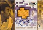 2001-02 UD PlayMakers Limited - Player's Club Shooting Shirt Autographs #KB-AS Kobe Bryant AU, MEM, SN25