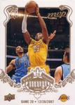 2008-09 Upper Deck MVP - Kobe Bryant MVP White #NNO Kobe Bryant Game 29