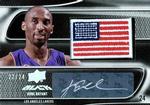 2008-09 UD Black - Flag Autographs #US-KB Kobe Bryant AU, MANU, SN24