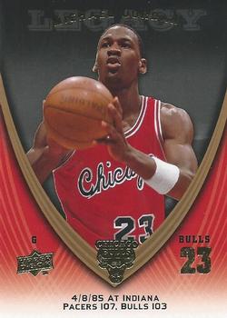 2008-09 Upper Deck Michael Jordan Legacy Collection #80 Michael Jordan - Game 80