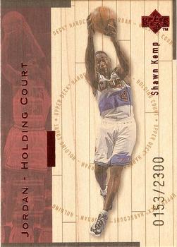 1998 Upper Deck Hardcourt - Jordan Holding Court Red #J5 Shawn Kemp / Michael Jordan