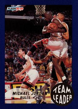 1992-93 Fleer - Team Leaders #4 Michael Jordan