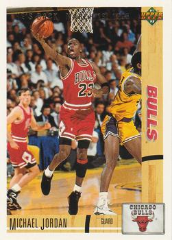 1994-95 Upper Deck - Michael Jordan He's Back Reprints #44 Michael Jordan - 1991-92 Upper Deck