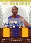 2010-11 Playoff National Treasures - NBA Gear Trios Signatures #7 Kobe Bryant AU, MEM, SN30, EXCH