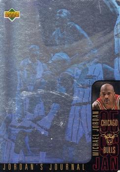 1996-97 Collector's Choice International English Jordan's Journal #J3 Michael Jordan - January