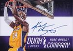 2012-13 Panini Intrigue - Dunk Company Autographs #3 Kobe Bryant AU, SN49