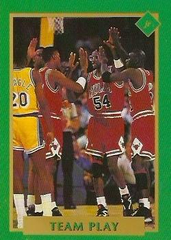 1991 Tuff Stuff Jr. Special Issue NBA Finals #27 Team Play