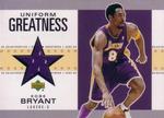 2002-03 UD Authentics - Uniform Greatness #KB-U Kobe Bryant MEM MEM: Shorts