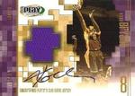 2001-02 UD PlayMakers Limited - Player's Club Game Jersey Autographs #KB-AJ Kobe Bryant AU, MEM, SN10