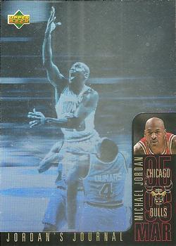 1996-97 Collector's Choice French - Jordan's Journal #J5 Michael Jordan - March