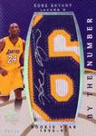 2007-08 SP Authentic - By the Number Rookie Year #BN-KB Kobe Bryant AU, MANU, SN50