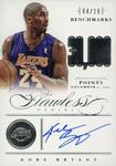 2012-13 Panini Flawless - BenchMarks #39 Kobe Bryant AU, SN10