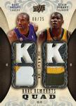 2008-09 Upper Deck Premier - Rare Remnants Quad Patch #RR4-BD Kobe Bryant / Kevin Durant MEM, SN25