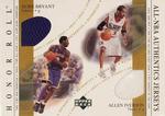 2001-02 Upper Deck Honor Roll - All-NBA Authentics Jerseys Combos #KB/AI Kobe Bryant / Allen Iverson MEM